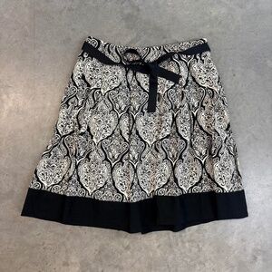 Apt 9. Palsley skirt with bow tie